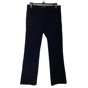 Theory Kick Trouser Pants Womens Size 2 XS Black Ankle Crop Flare Slacks